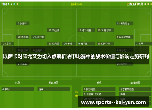 以萨卡对阵尤文为切入点解析法甲比赛中的战术价值与影响走势研判